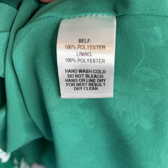 Lulus Ximena Green Floral Print Ruffled Short Sleeve Mini Dress size M - Picture 7 of 11